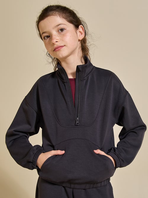 Sudadera con cuello de camionero - Kiabi Sudadera con cuello de camionero - Kiabi