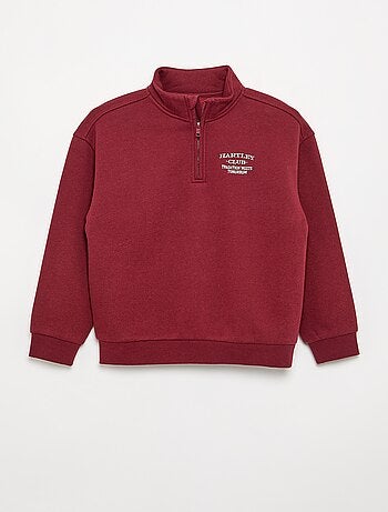 Sudadera con cuello de camionero