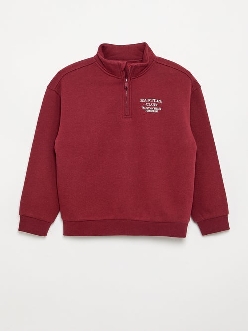 Sudadera con cuello de camionero - Kiabi