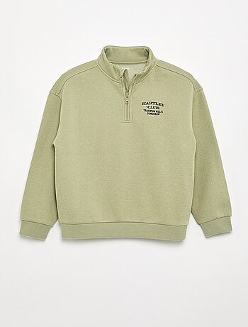 Sudadera con cuello de camionero