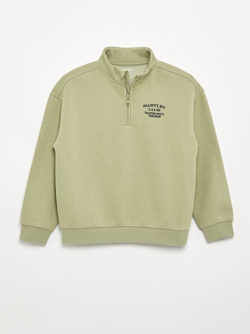 Sudadera con cuello de camionero - Kiabi