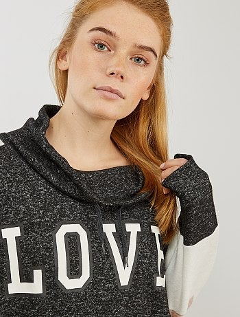 Sudadera con cuello de cremallera - Kiabi