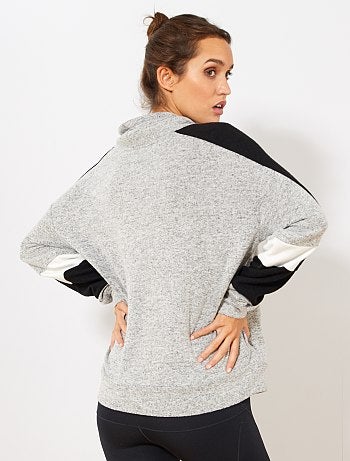 Sudadera con cuello de cremallera - Kiabi