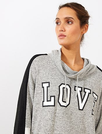 Sudadera con cuello de cremallera - Kiabi