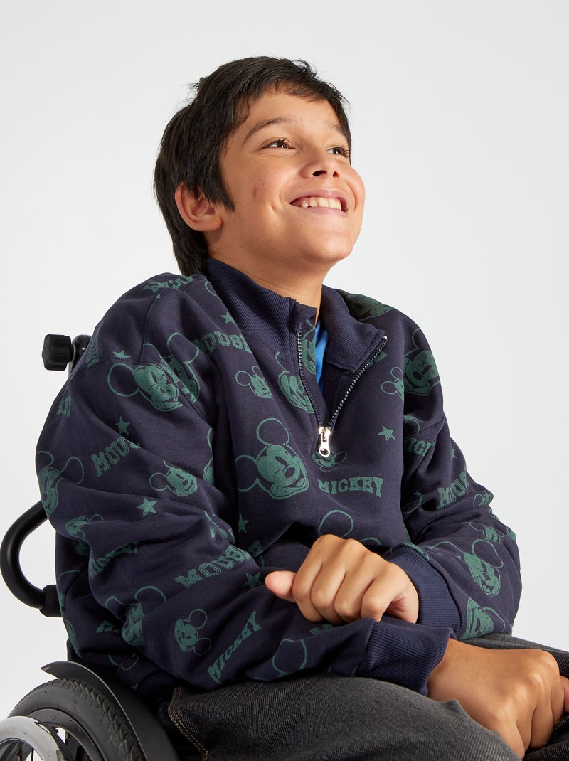 Sudadera con cuello de cremallera 'Mickey' de 'Disney'  - So Easy BLANCO - Kiabi