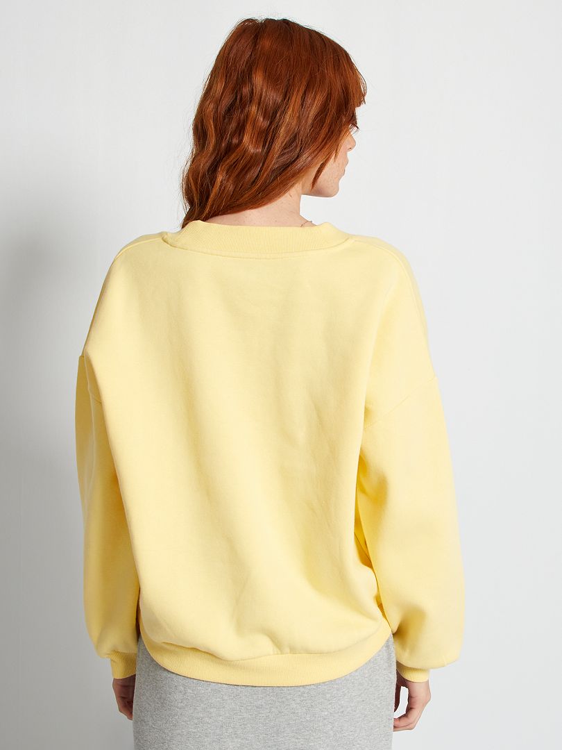 Sudadera Con Cuello En V - Crema - Kids | H&M MX