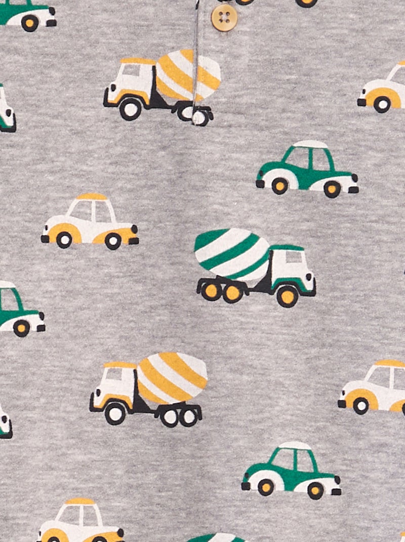 Sudadera con cuello panadero GRIS - Kiabi