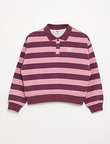 Sudadera con cuello polo
