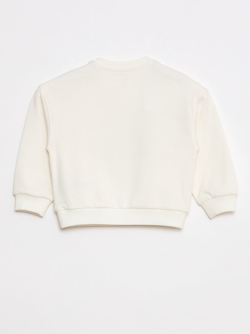 Sudadera con cuello redondo - Grafik Edition Blanco - Kiabi