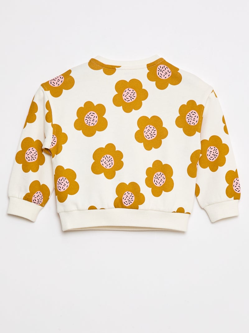 Sudadera con cuello redondo - Grafik Edition Blanco - Kiabi