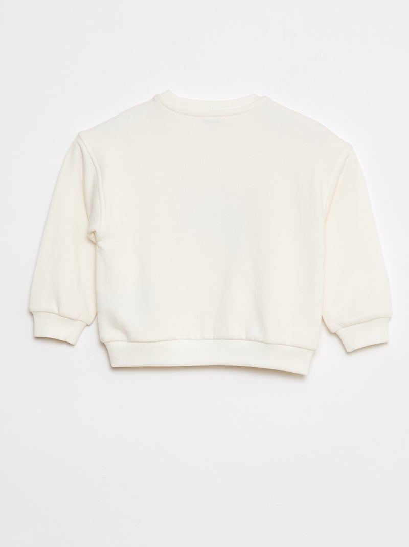 Sudadera con cuello redondo - Grafik Edition Blanco - Kiabi