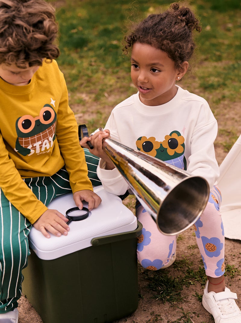 Sudadera con cuello redondo - Grafik Edition Blanco - Kiabi