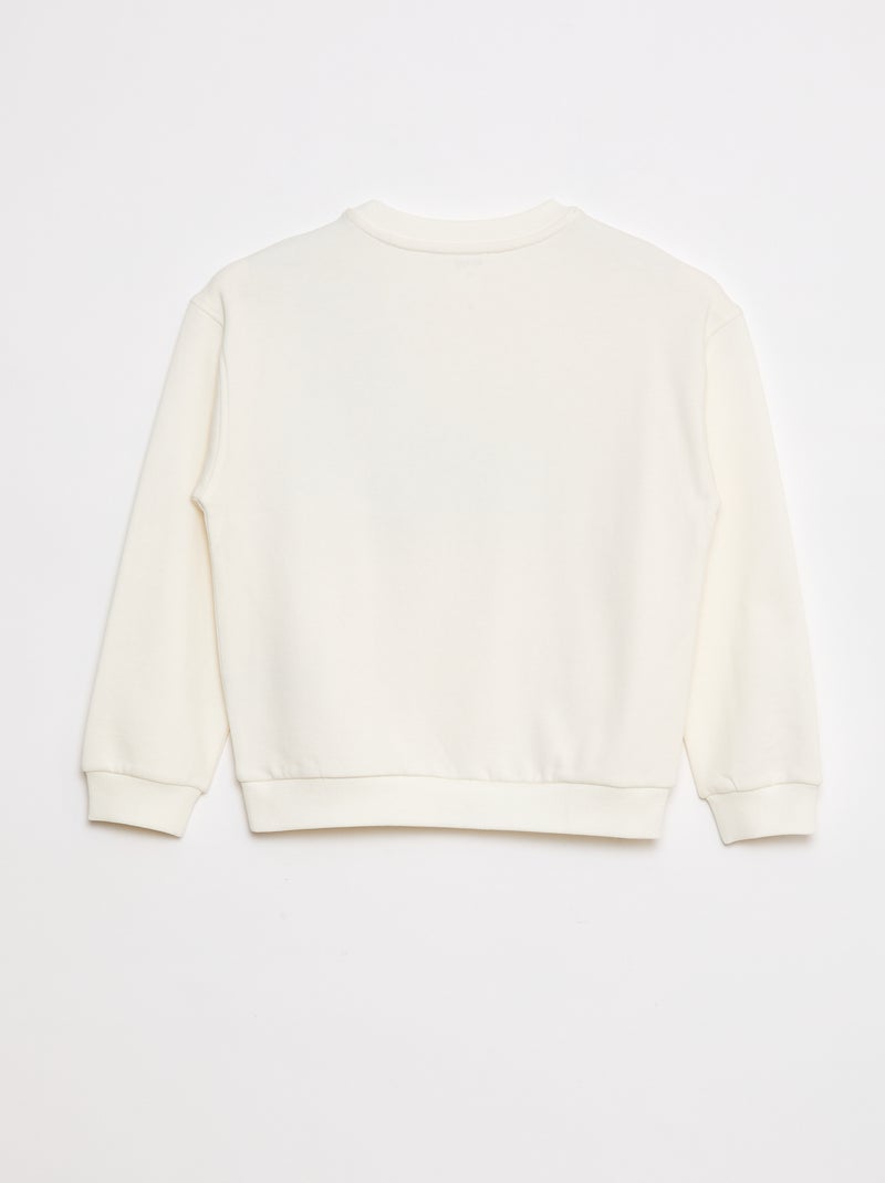 Sudadera con cuello redondo - Grafik Edition Blanco - Kiabi