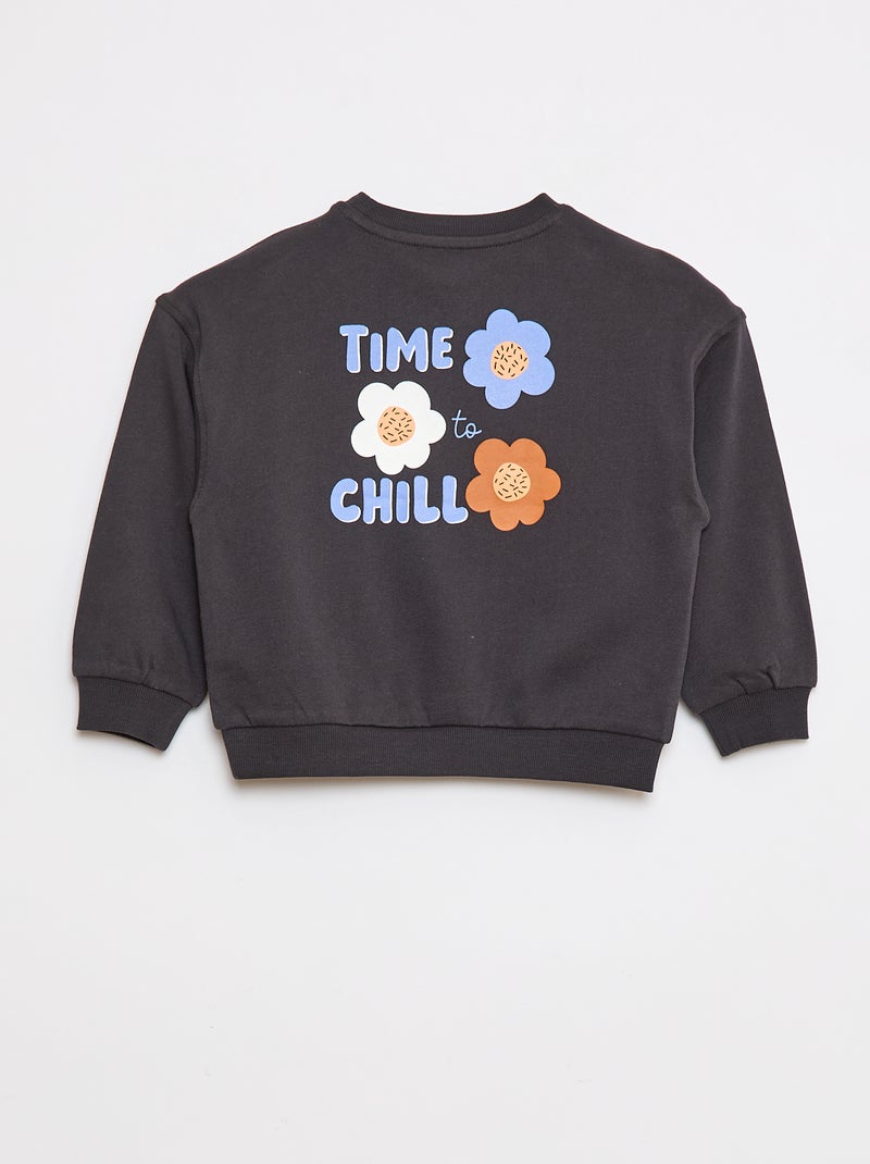 Sudadera con cuello redondo - Grafik Edition Gris - Kiabi