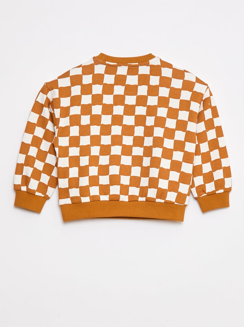 Sudadera con cuello redondo - Grafik Edition Naranja - Kiabi