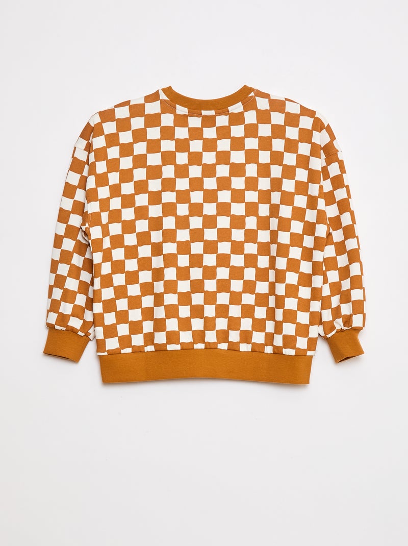 Sudadera con cuello redondo - Grafik Edition Naranja - Kiabi