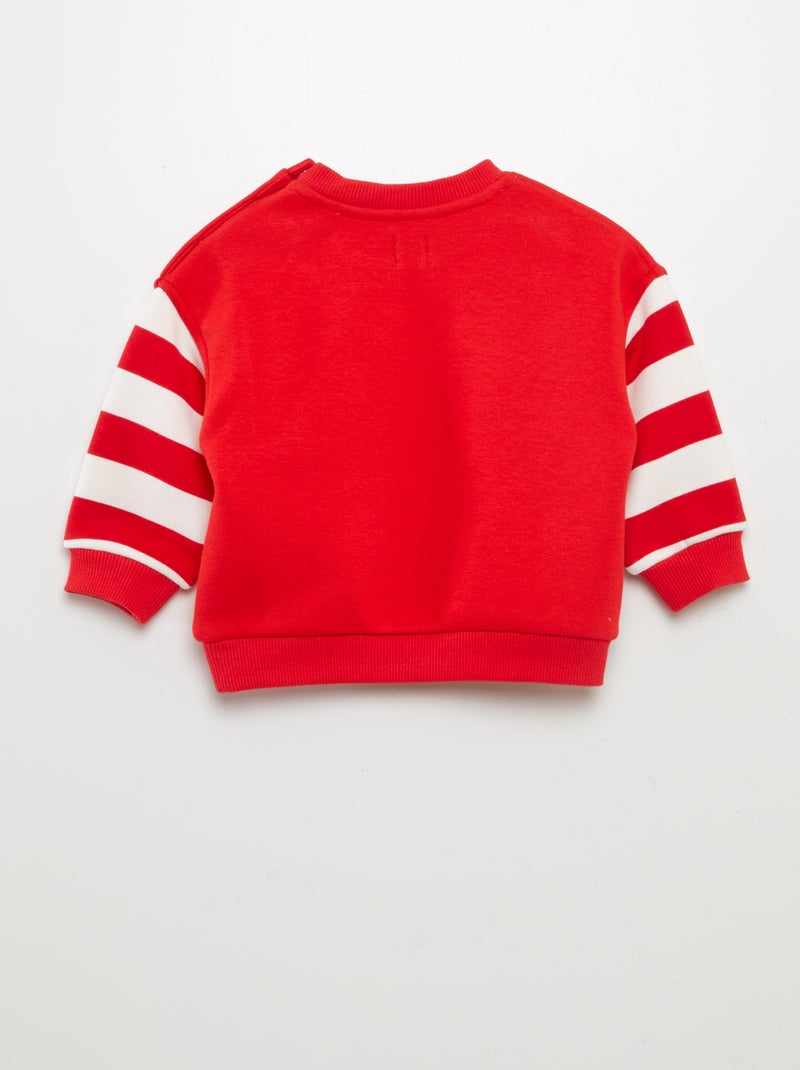 Sudadera con cuello redondo - Grafik Edition ROJO - Kiabi