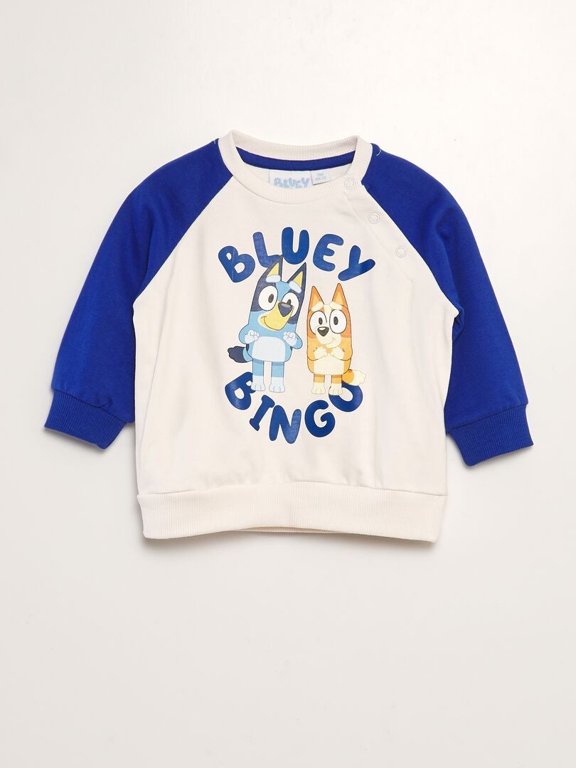 Sudadera con cuello redondo 'Bluey' BLANCO - Kiabi