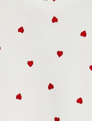 Sudadera con cuello redondo con detalle