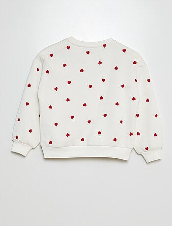 Sudadera con cuello redondo con detalle