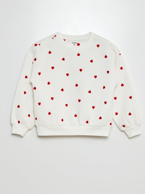 Sudadera con cuello redondo con detalle - Kiabi