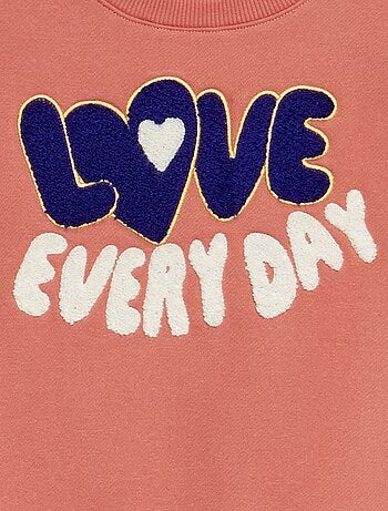 Sudadera con cuello redondo con detalle