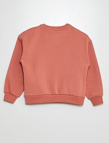 Sudadera con cuello redondo con detalle