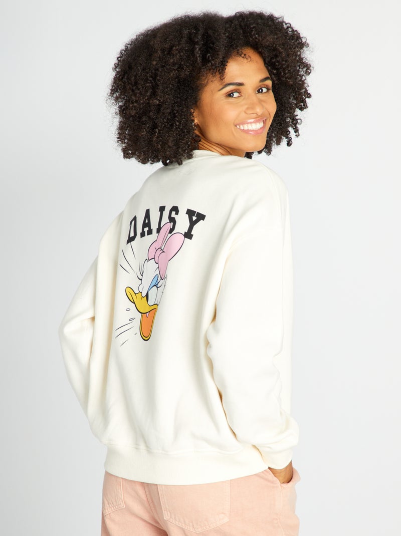 Sudadera con cuello redondo 'Disney' BLANCO - Kiabi