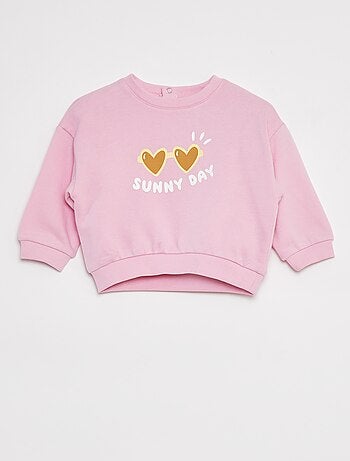 Sudadera con cuello redondo estampada