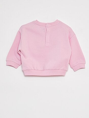 Sudadera con cuello redondo estampada