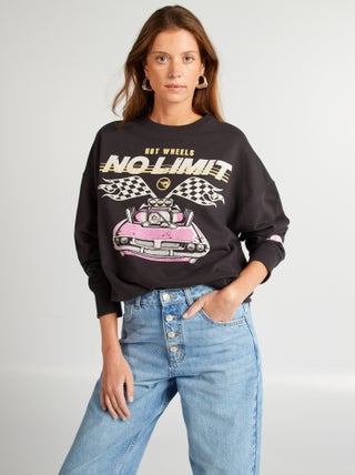 Sudadera con cuello redondo 'Hot Wheels'