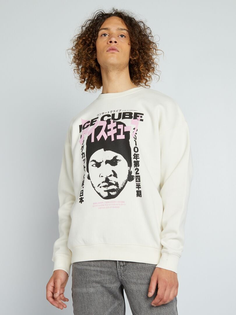 Sudadera con cuello redondo 'Ice Cube' BEIGE - Kiabi