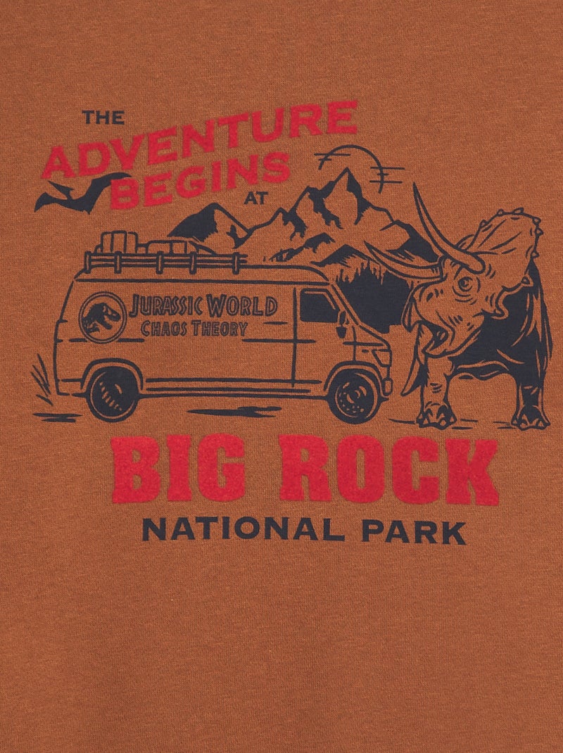 Sudadera con cuello redondo 'Jurassic World' MARRON - Kiabi