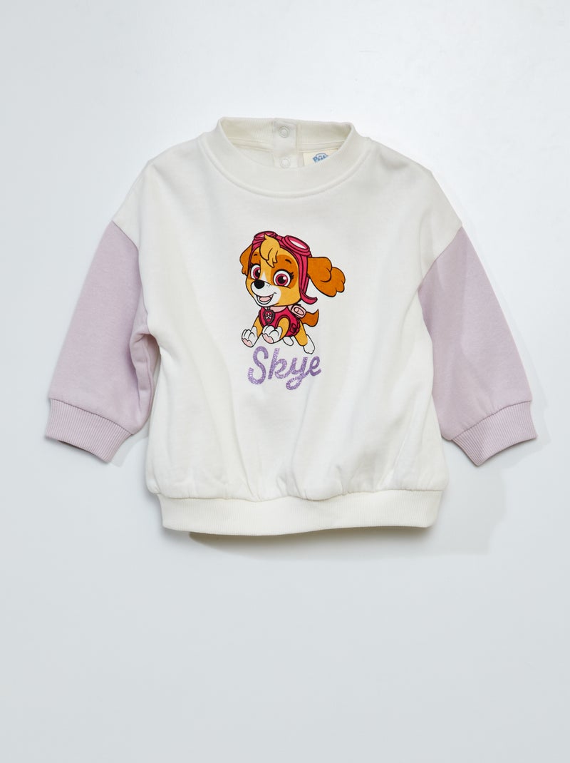 Sudadera con cuello redondo 'La Patrulla Canina' Blanco - Kiabi