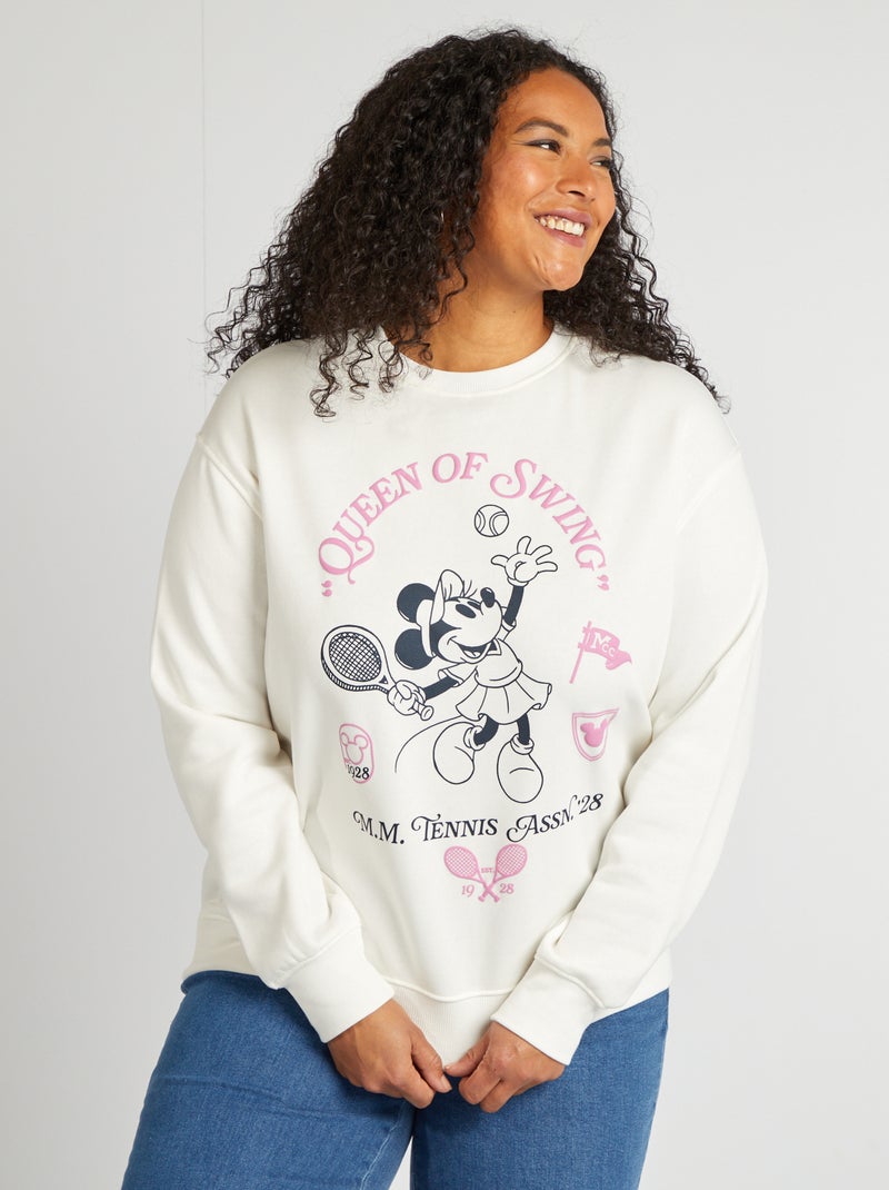 Sudadera con cuello redondo 'Minnie' BLANCO - Kiabi