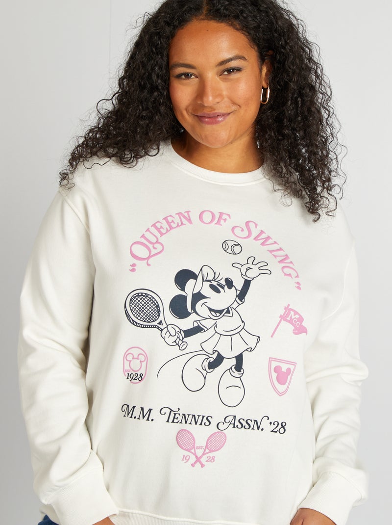 Sudadera con cuello redondo 'Minnie' BLANCO - Kiabi