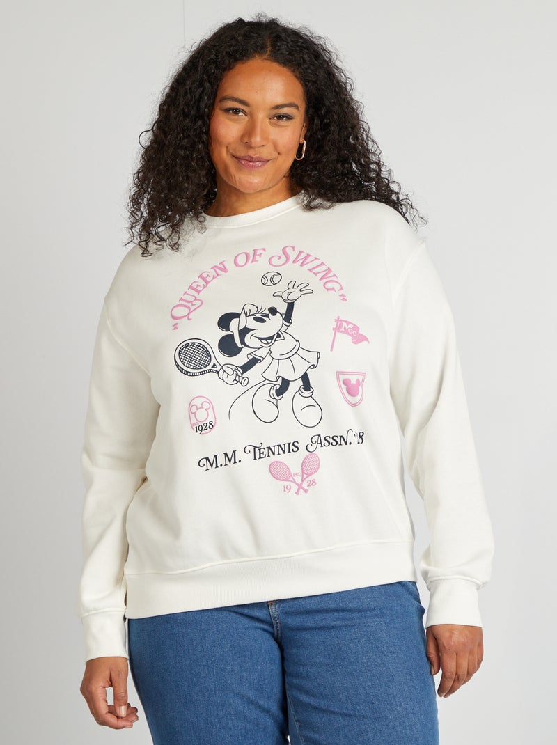 Sudadera con cuello redondo 'Minnie' BLANCO - Kiabi