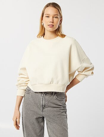 Sudadera con cuello redondo oversize