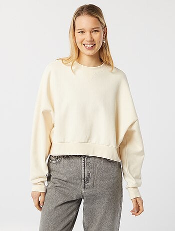 Sudadera con cuello redondo oversize