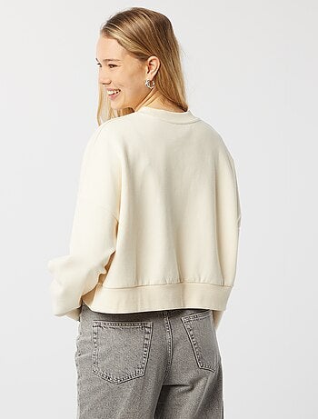 Sudadera con cuello redondo oversize