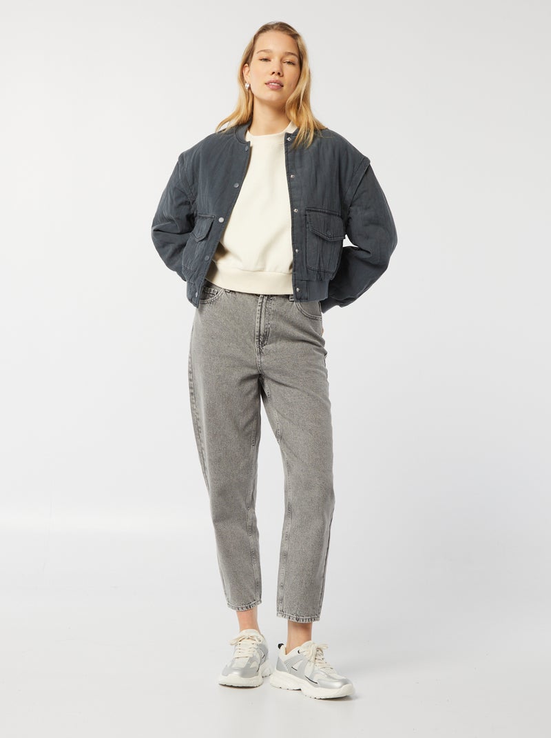 Sudadera con cuello redondo oversize BEIGE - Kiabi