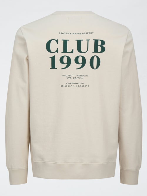 Sudadera con cuello redondo 'Produkt' - Kiabi