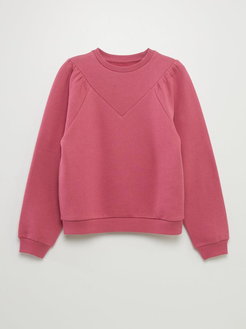 Sudadera con cuello redondo PURPURA - Kiabi