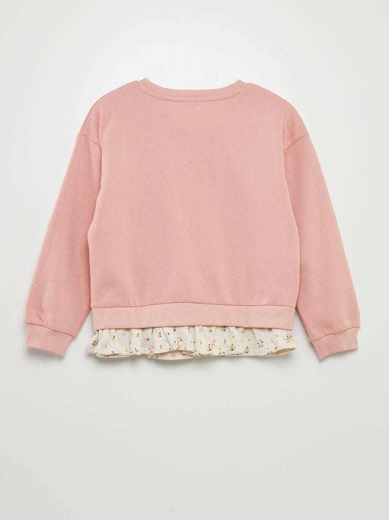 Sudadera con cuello redondo ROSA - Kiabi