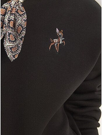 Sudadera con cuello redondo y bordado lucci