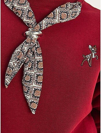 Sudadera con cuello redondo y bordado lucci