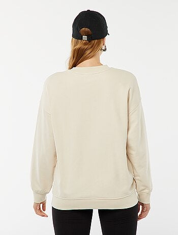Sudadera con cuello redondo y motivo de leopardo 'Only Maternity'
