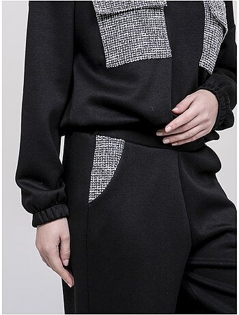 Sudadera con detalles tweed YSEULT