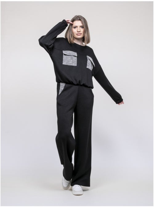 Sudadera con detalles tweed YSEULT - Kiabi