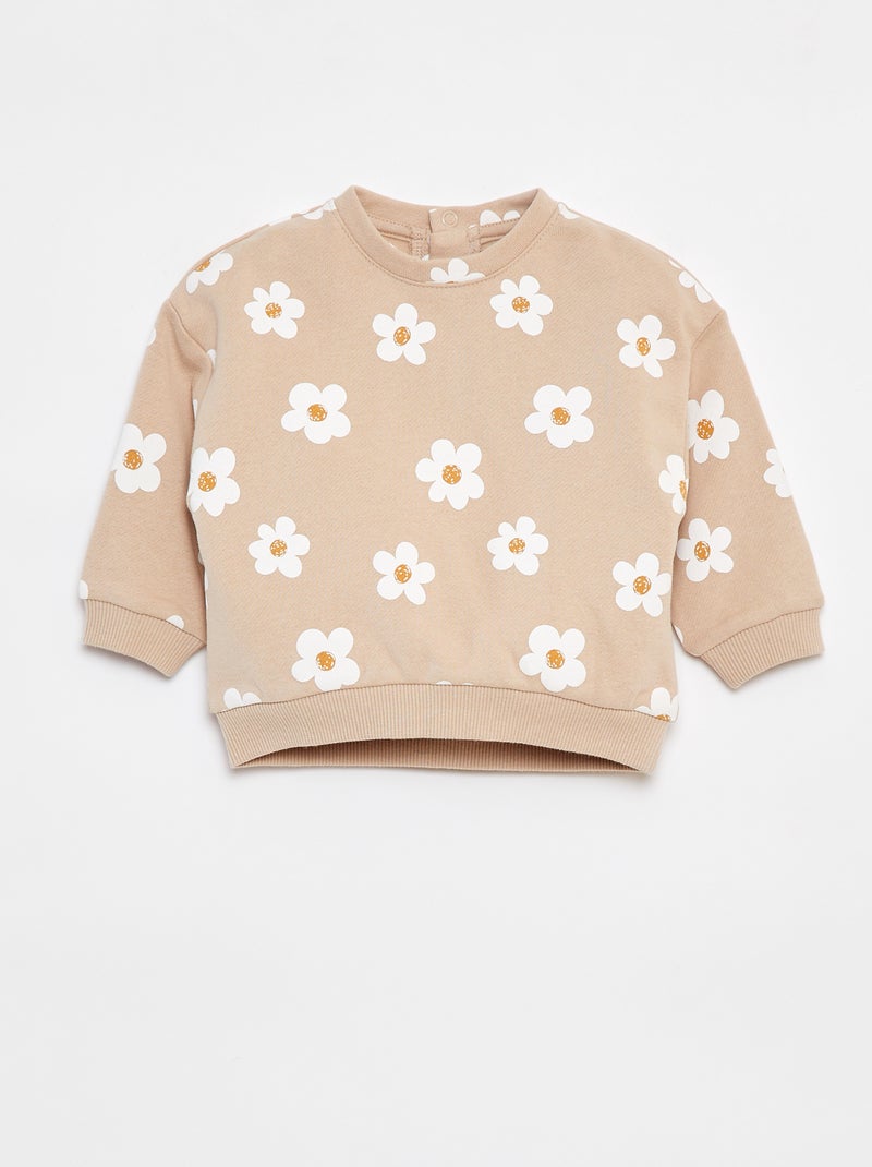 Sudadera con estampado de fantasía Beige - Kiabi